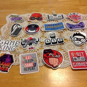 Video Gamer stickers for tablets, laptop, lockers, crafts, scrapbookng